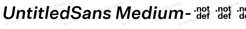 UntitledSans Medium字体转换